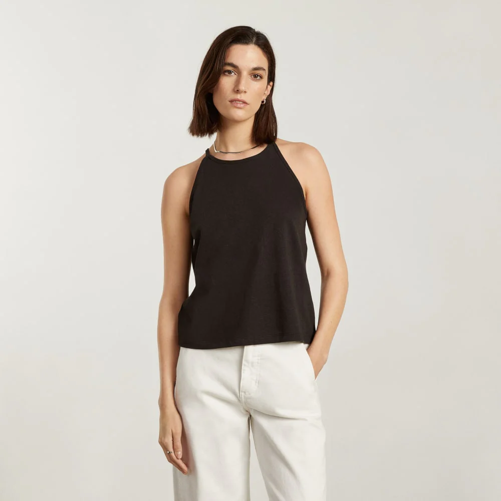 The Hemp Cutaway Tank | Black - Image 2