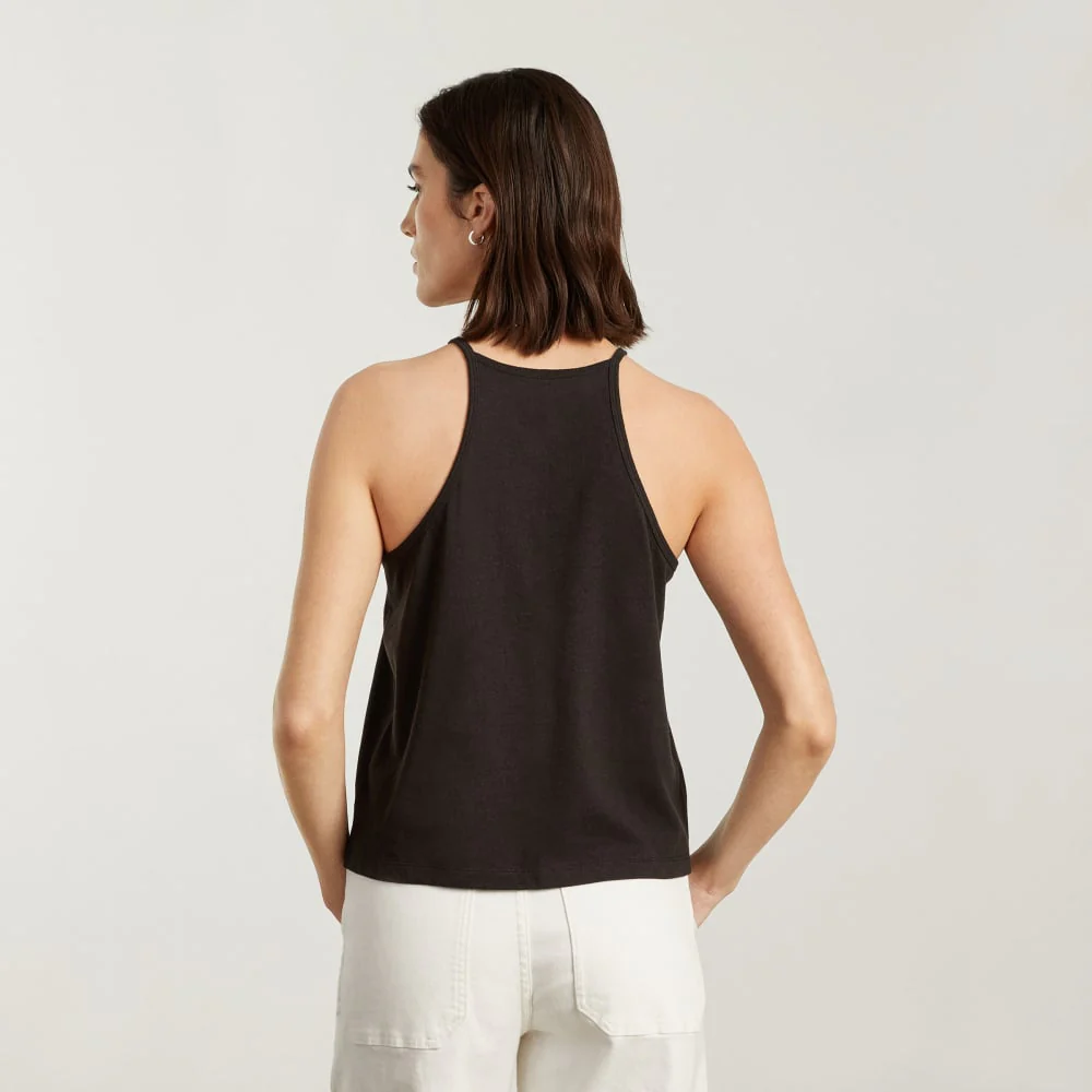 The Hemp Cutaway Tank | Black - Image 3