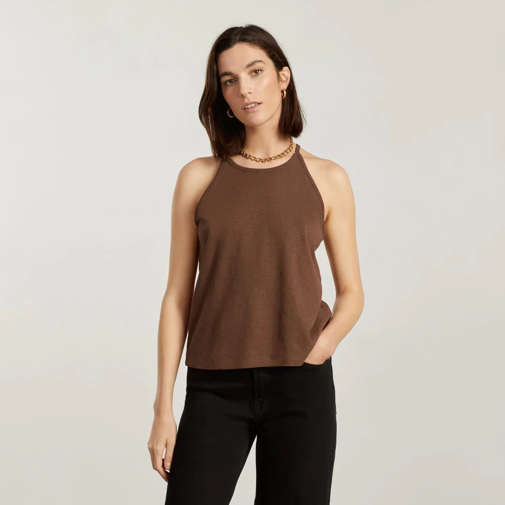 The Hemp Cutaway Tank | Espresso - Image 2