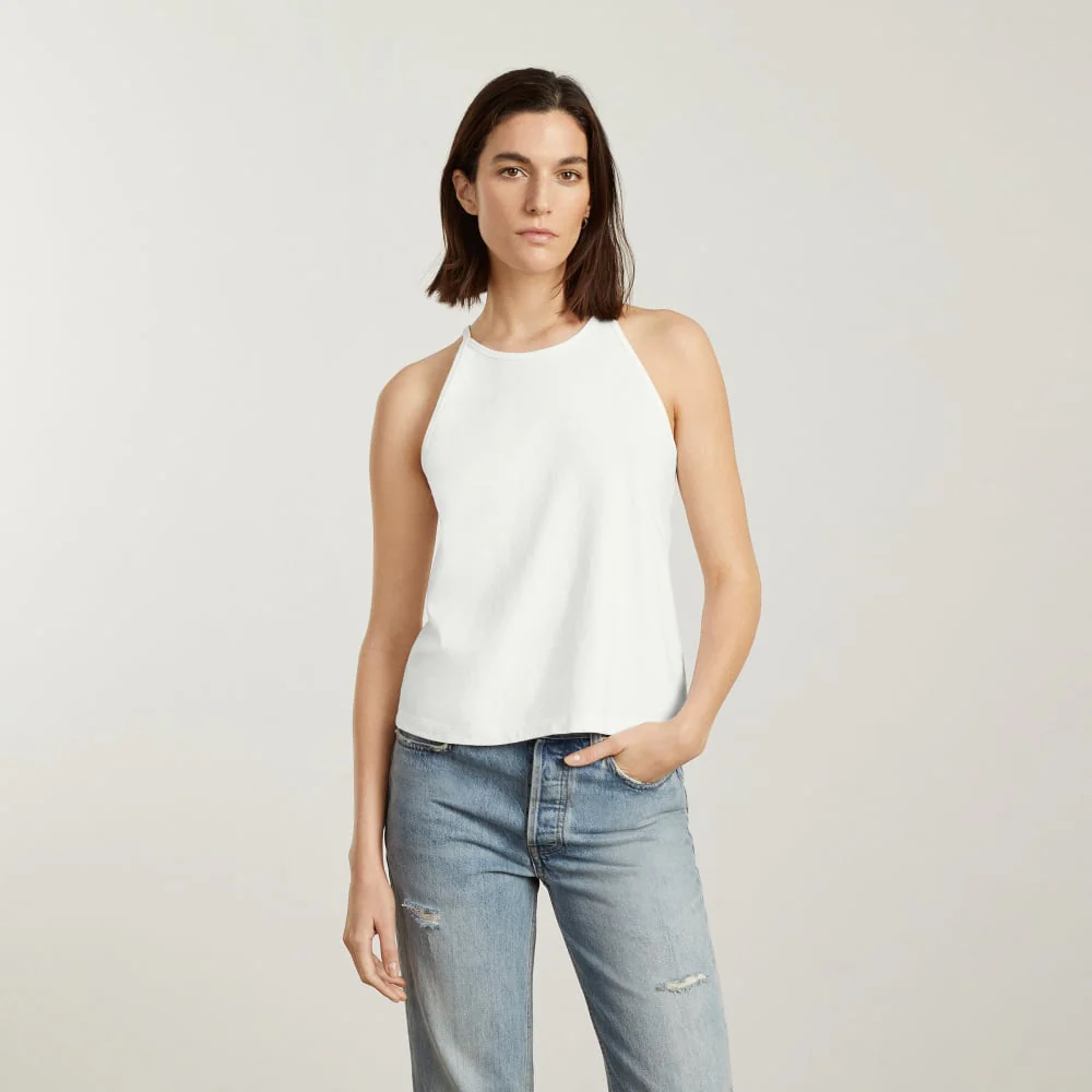 The Hemp Cutaway Tank | White - Image 2