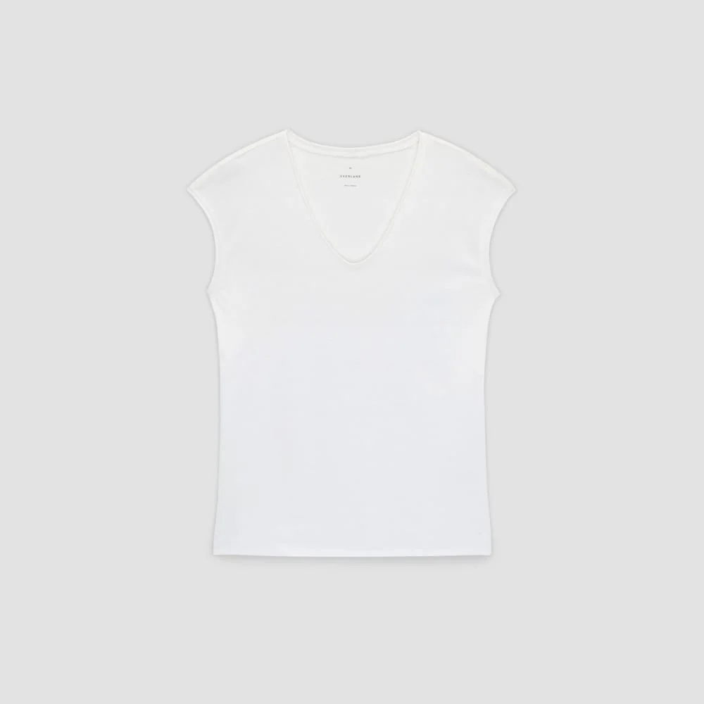 The Hemp Scoop-Neck Muscle Tee | White - Image 2