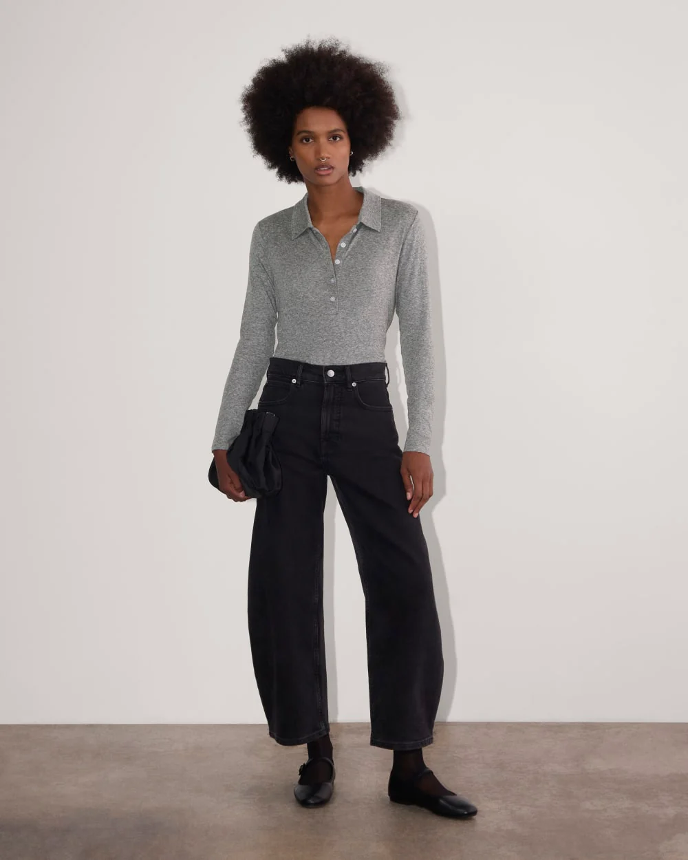 The Henley in Butterluxe | Heather Charcoal - Image 3