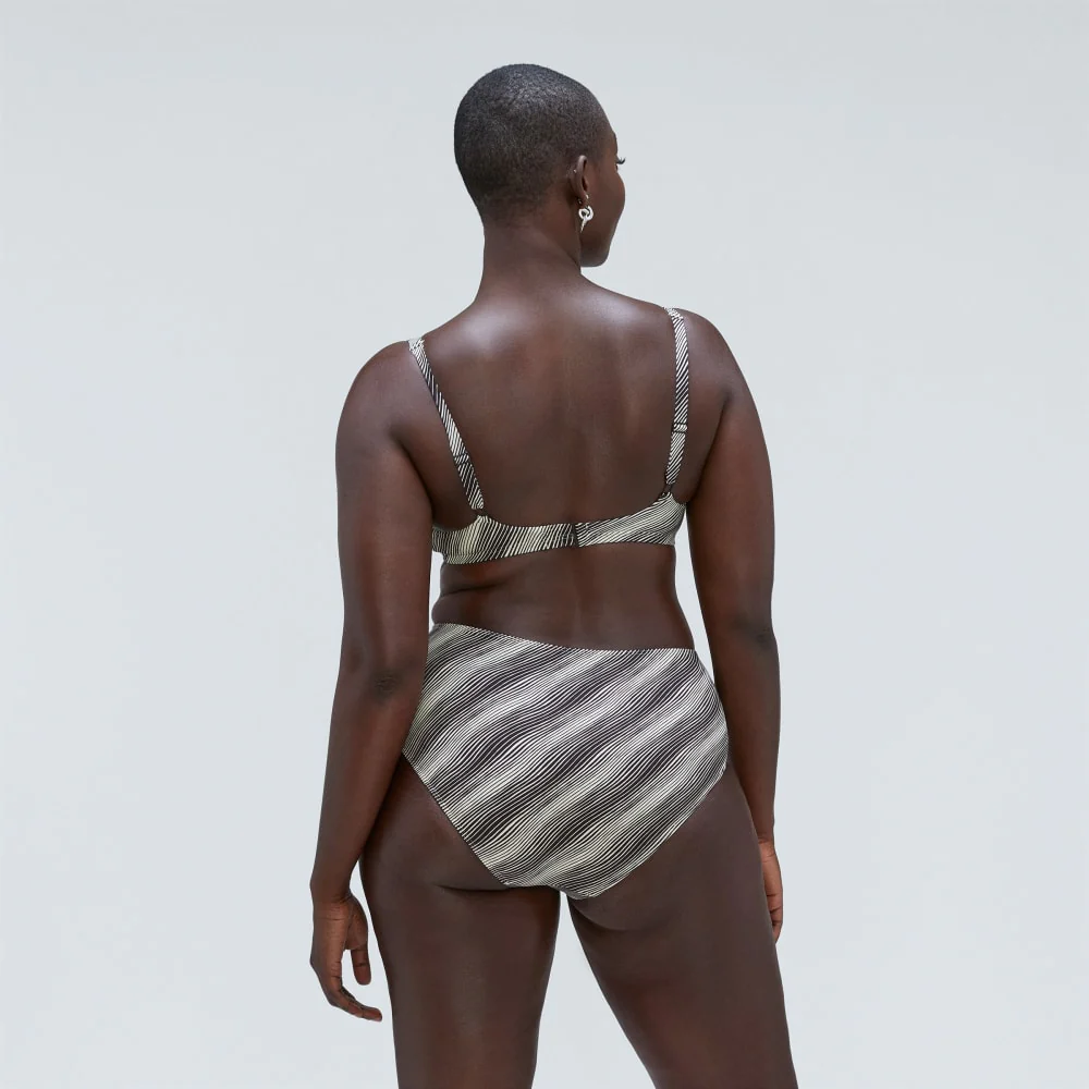 The High-Rise Hipster Bottom |  Black / Canvas - Image 4
