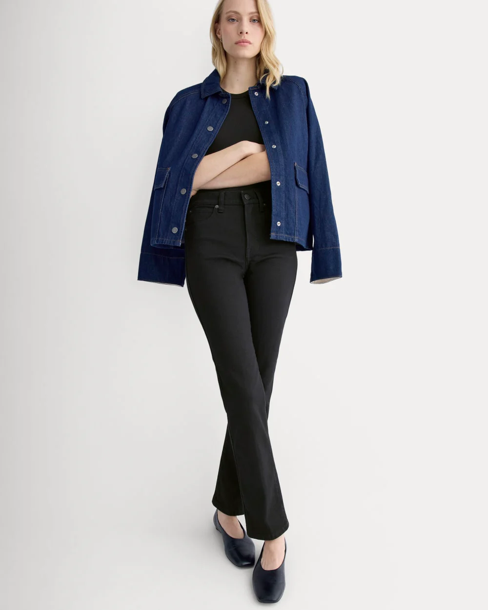 High-Rise Cigarette Jean | Black - Image 3