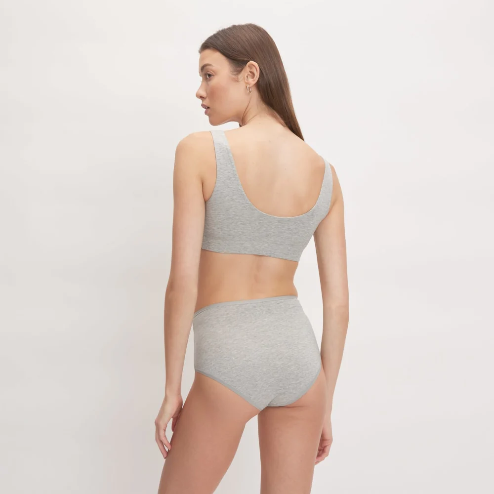 The Cotton High-Rise Hipster | Heathered Grey - Image 3