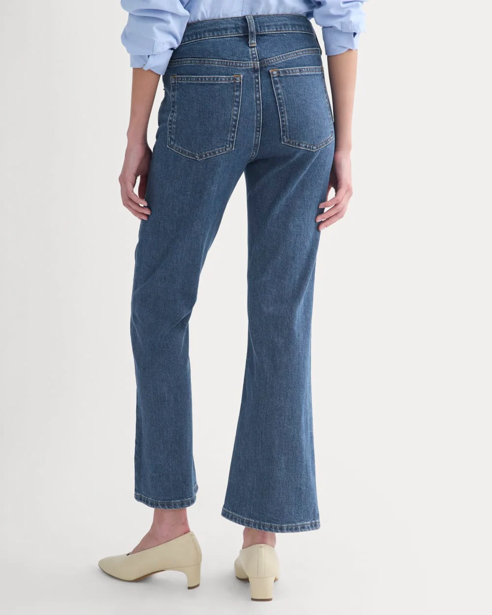 High-Rise Kick Flare Jean | Ocean - Image 5