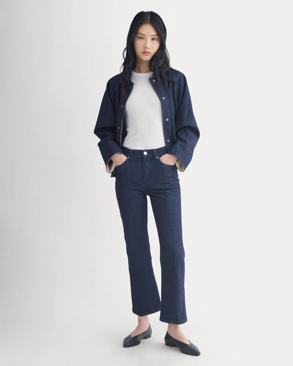 High-Rise Kick Flare Jean | Tungsten Rinse - Image 3