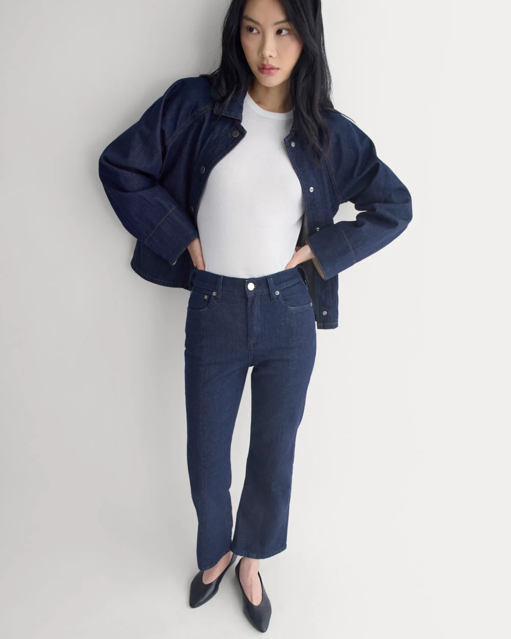 High-Rise Kick Flare Jean | Tungsten Rinse - Image 5