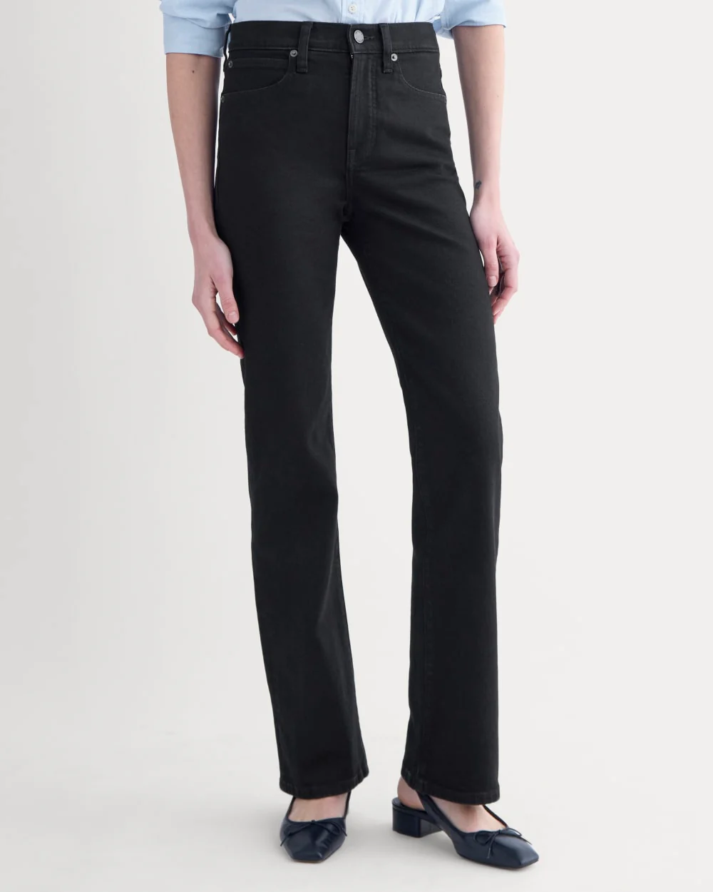 High-Rise Slim Bootcut Jean | Black - Image 4
