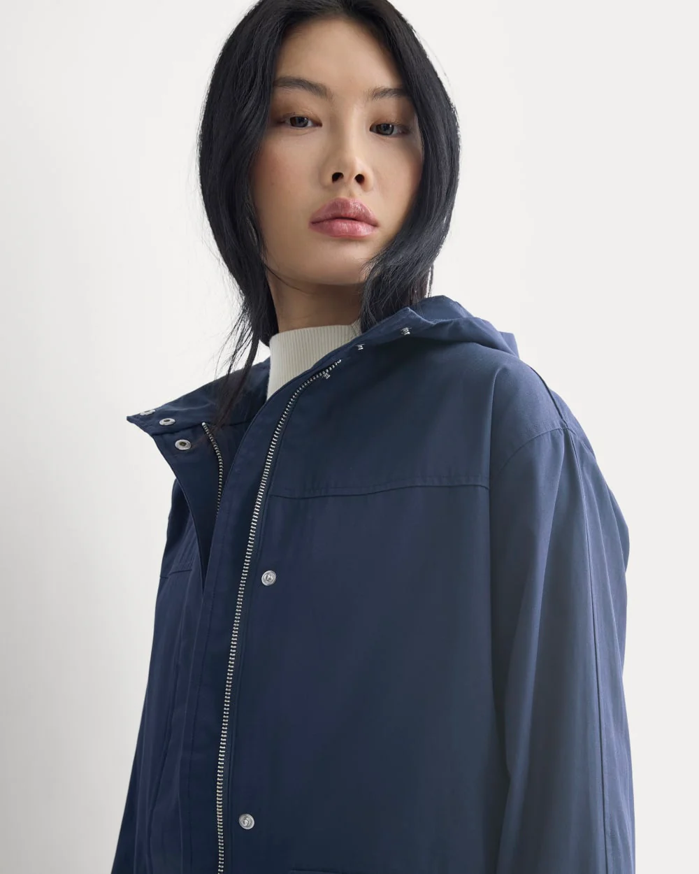 Hooded Field Jacket | Navy - Image 4