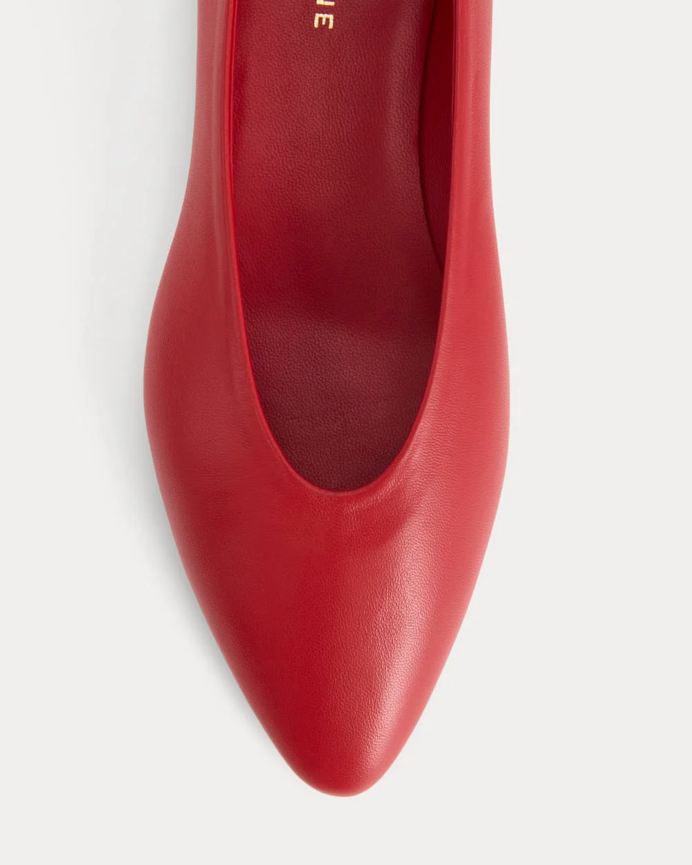 Made in Italy Almond-Toe Flat | Rosa Red - Image 5