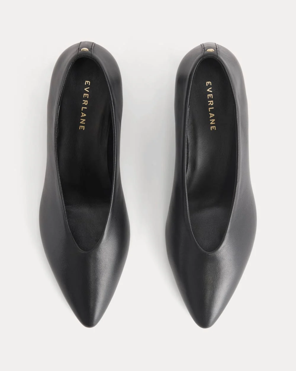 Made in Italy Almond-Toe Pump | Black Leather - Image 3