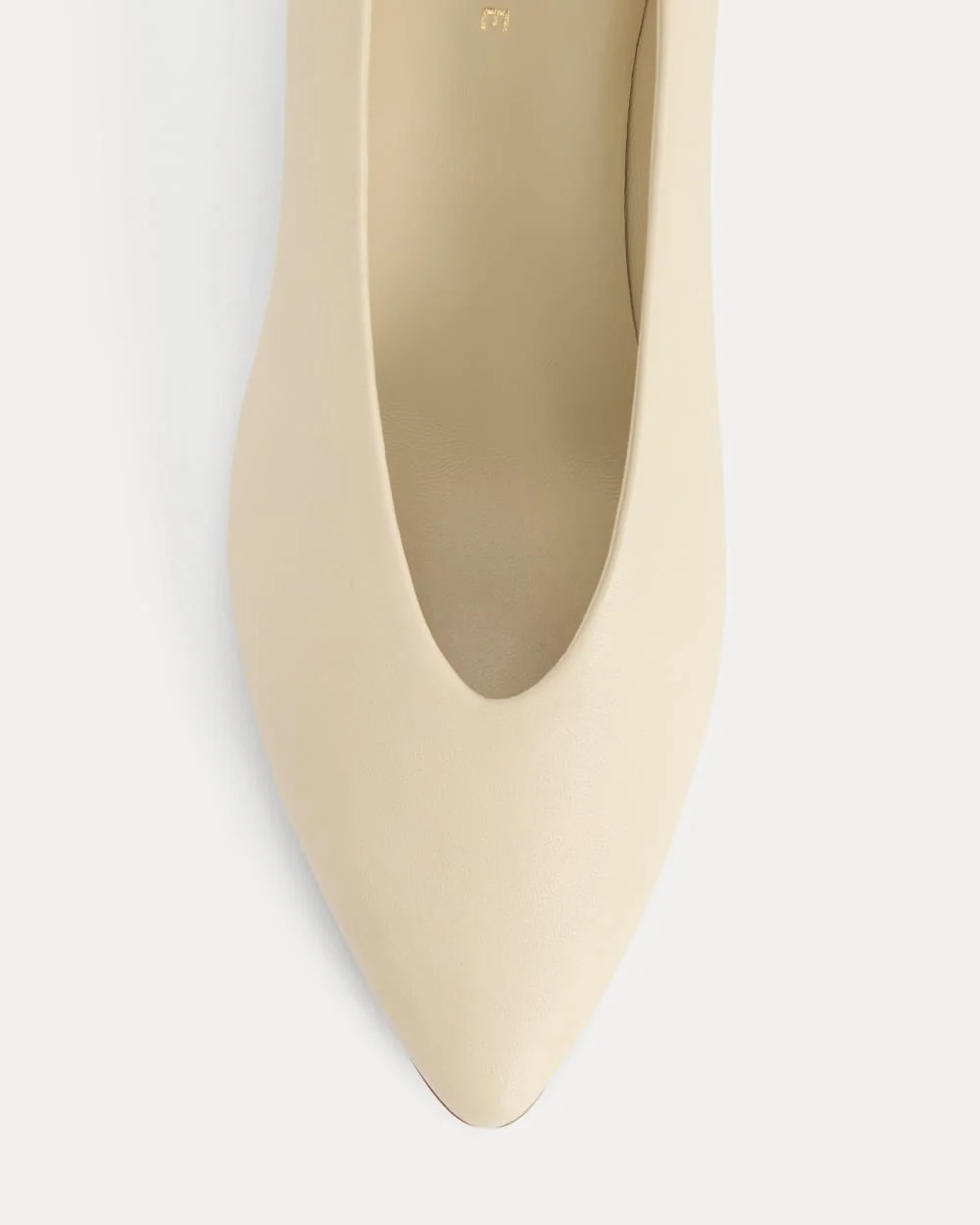 Made in Italy Almond-Toe Pump | Crema - Image 7