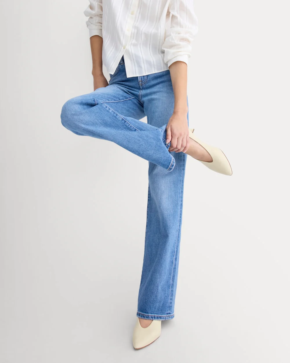 Made in Italy Almond-Toe Pump | Crema - Image 9