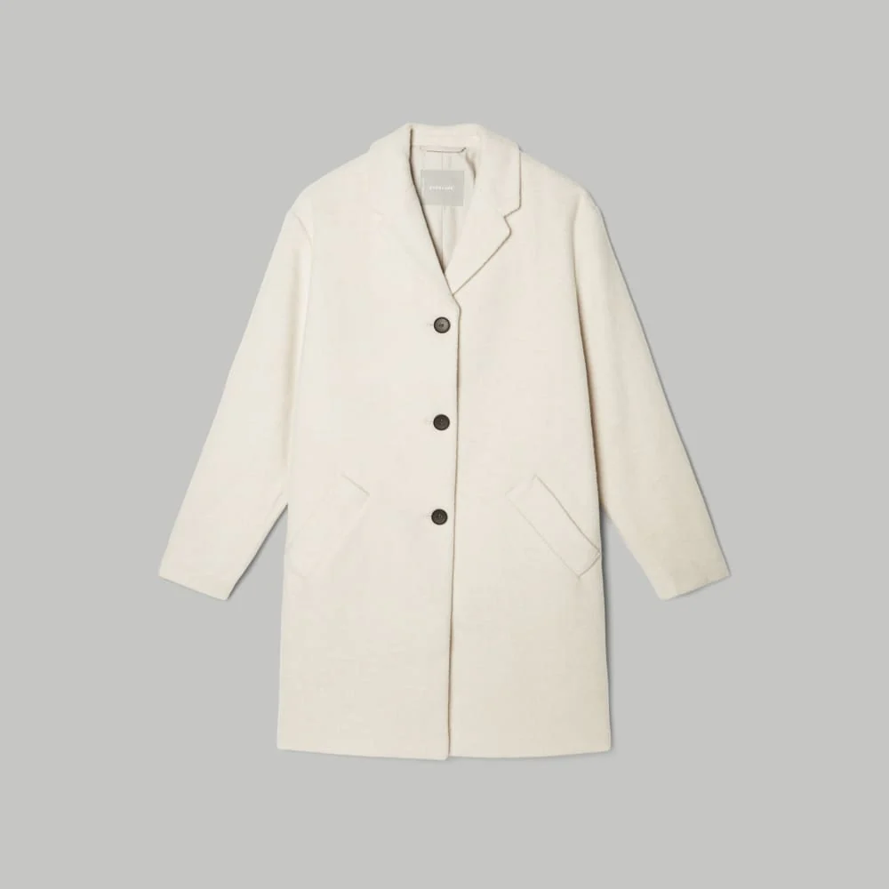 The Italian ReWool® Cocoon Coat | Cream - Image 2