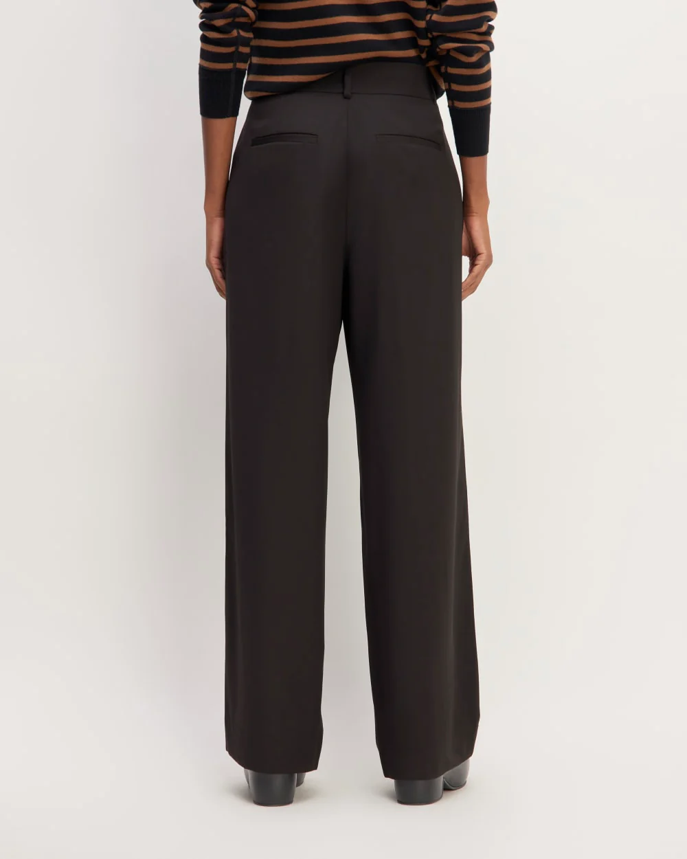 The Italian Wool Way-High® Drape Pant | Black - Image 6