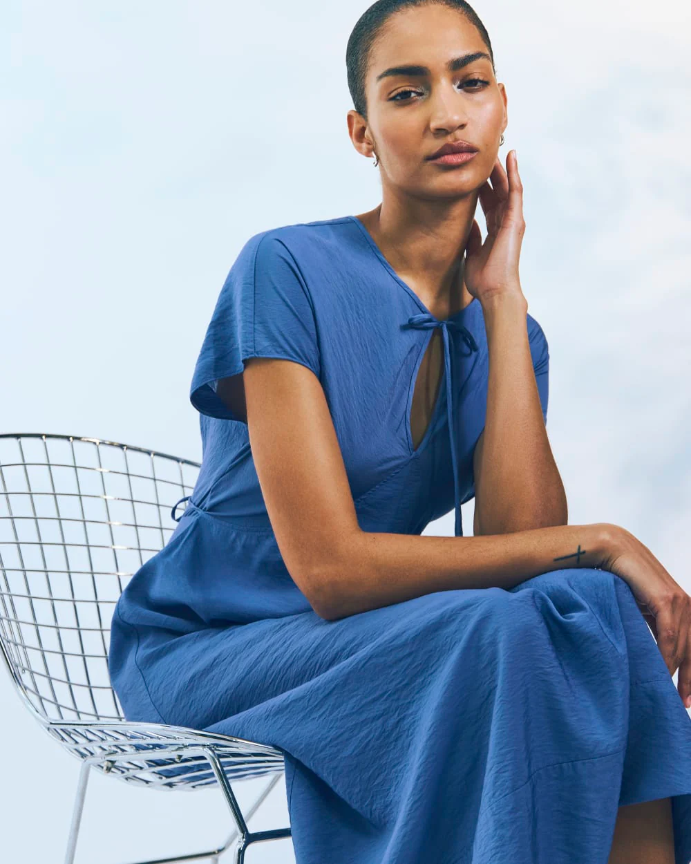 The Keyhole Dress | Blue Dusk - Image 7
