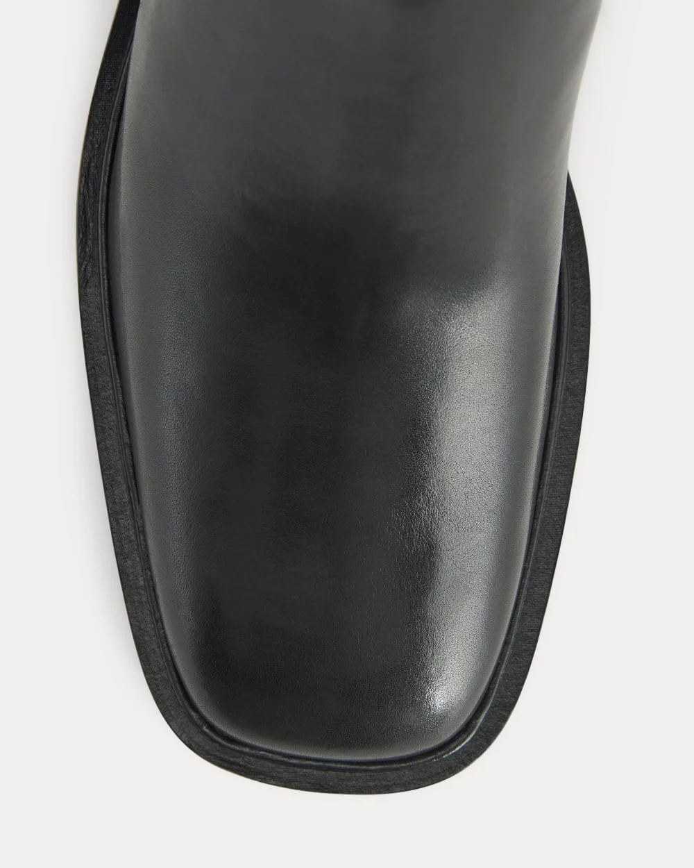 Leather Knee-High City Boot | Black - Image 4