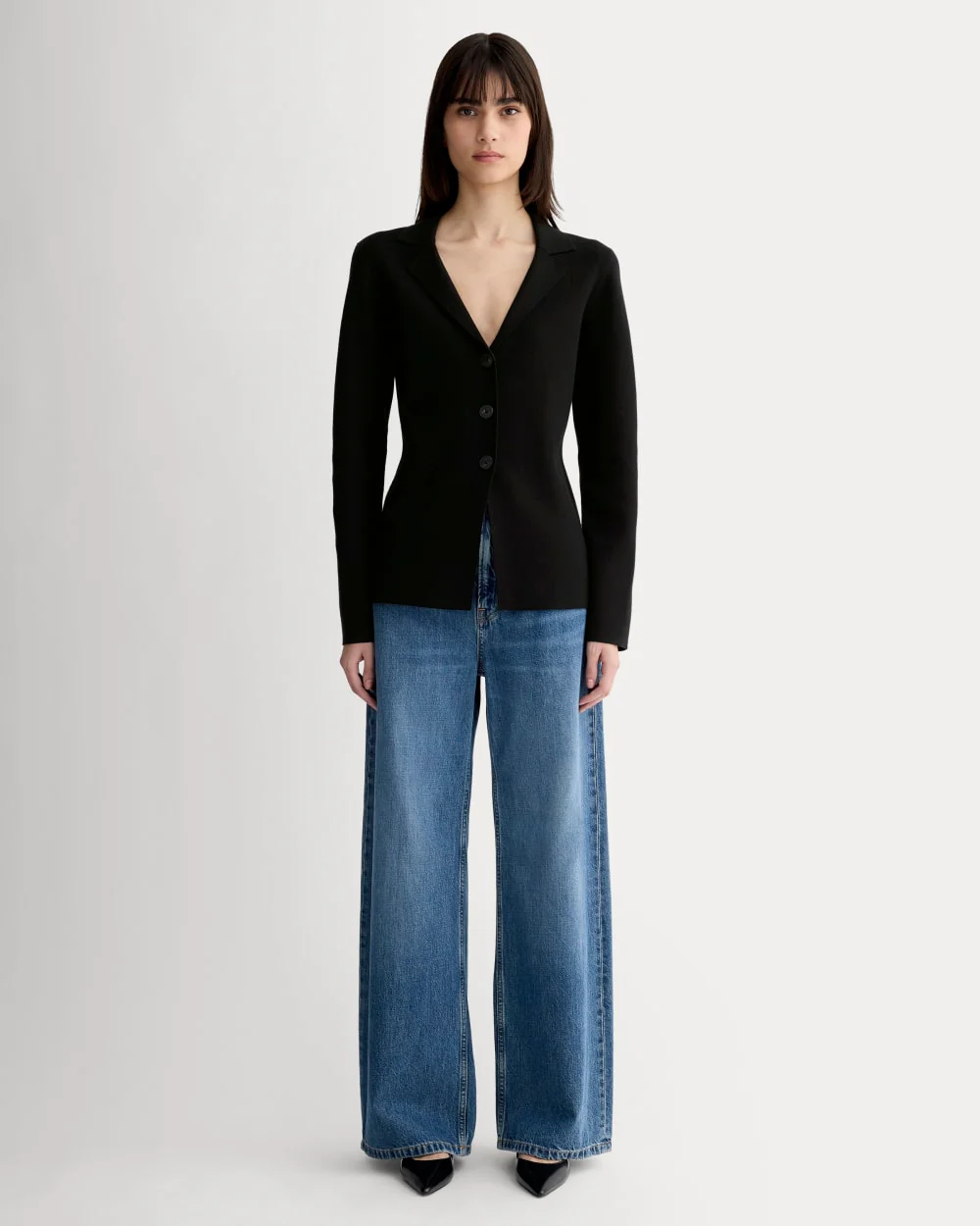 The Knit Blazer | Black - Image 3