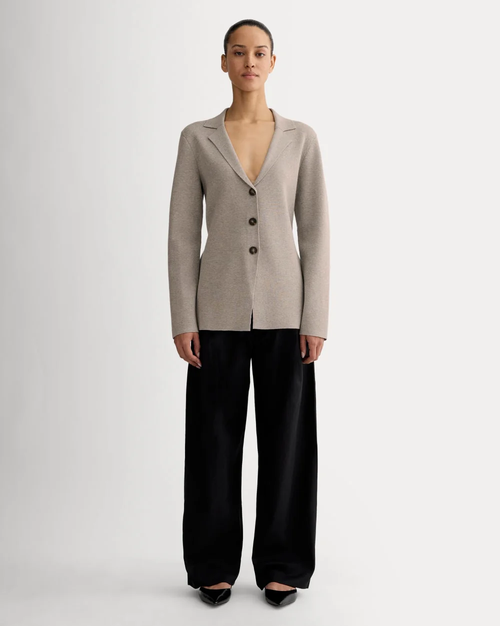 The Knit Blazer | Light Heathered Grey - Image 3