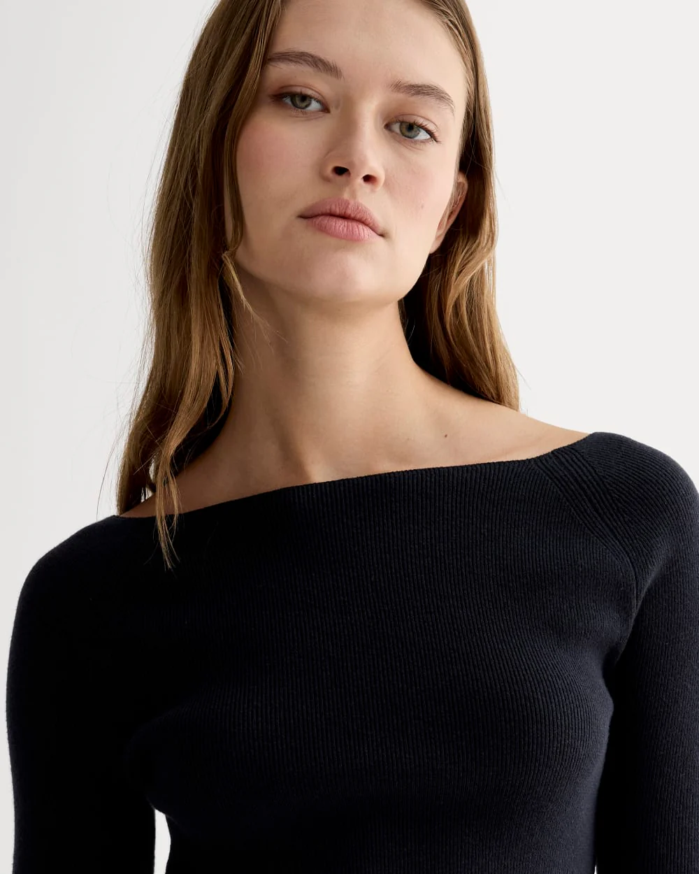 The Knit Boatneck Top | Navy - Image 4