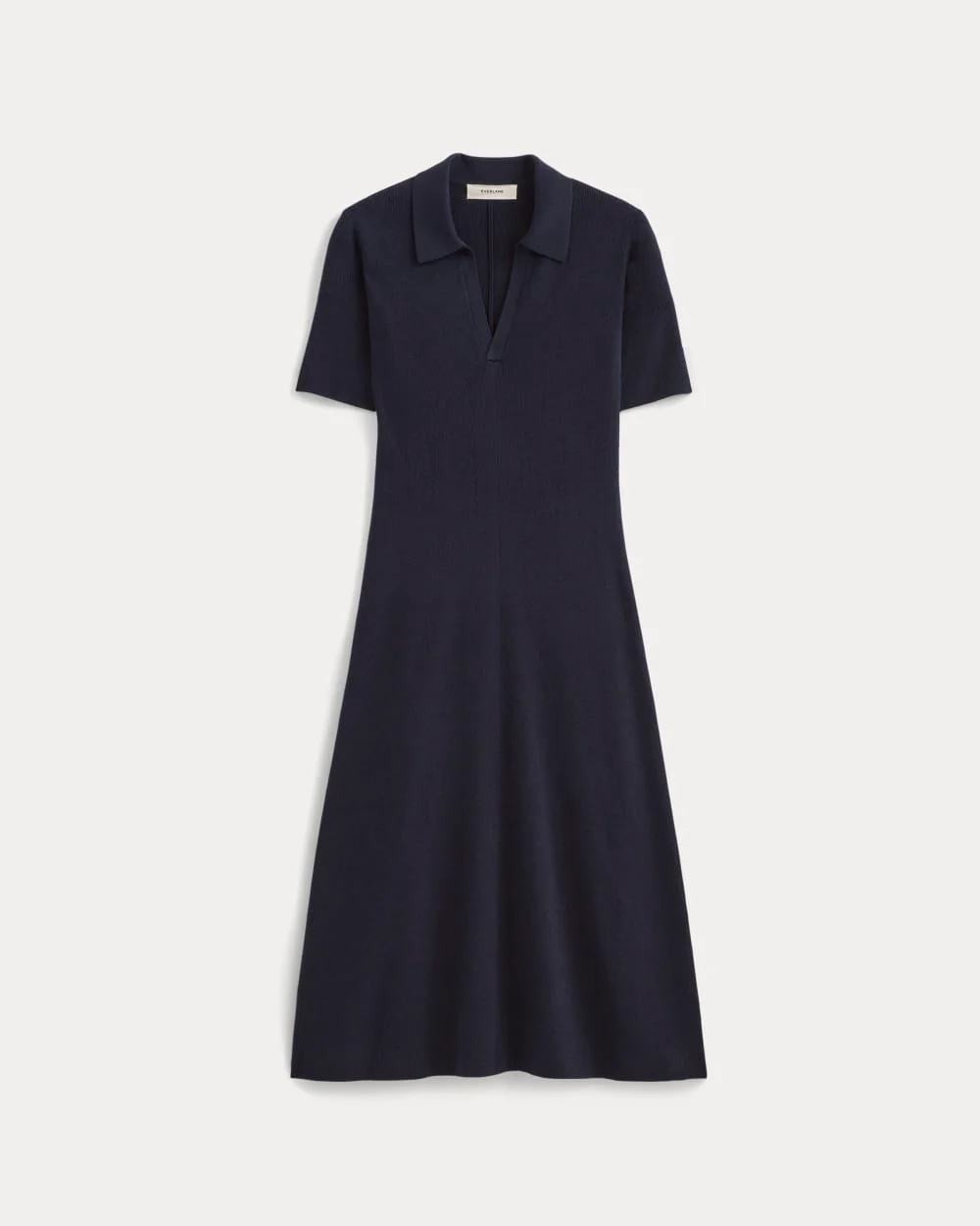 The Knit Polo Dress | Navy - Image 2