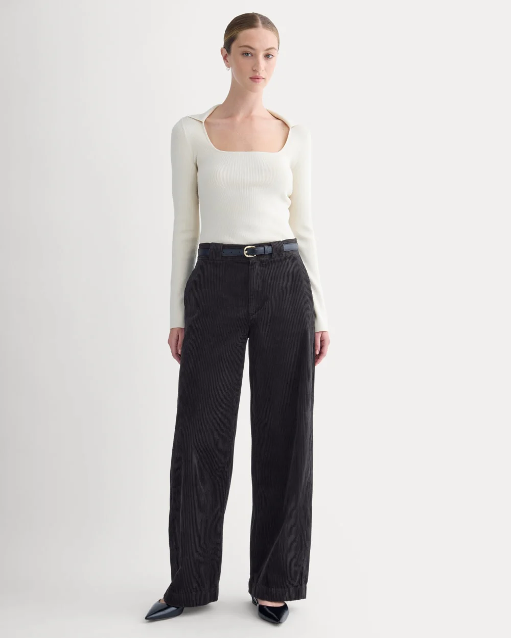 Knit Scoop-Neck Top | Birch - Image 3