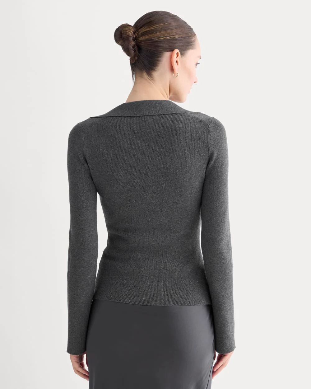 Knit Scoop-Neck Top | Heathered Soot - Image 5