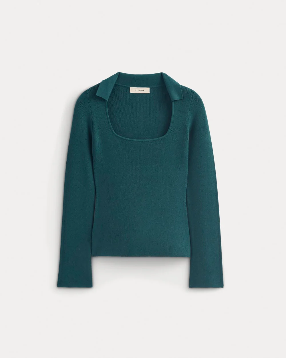 Knit Scoop-Neck Top | Reflecting Pond - Image 2