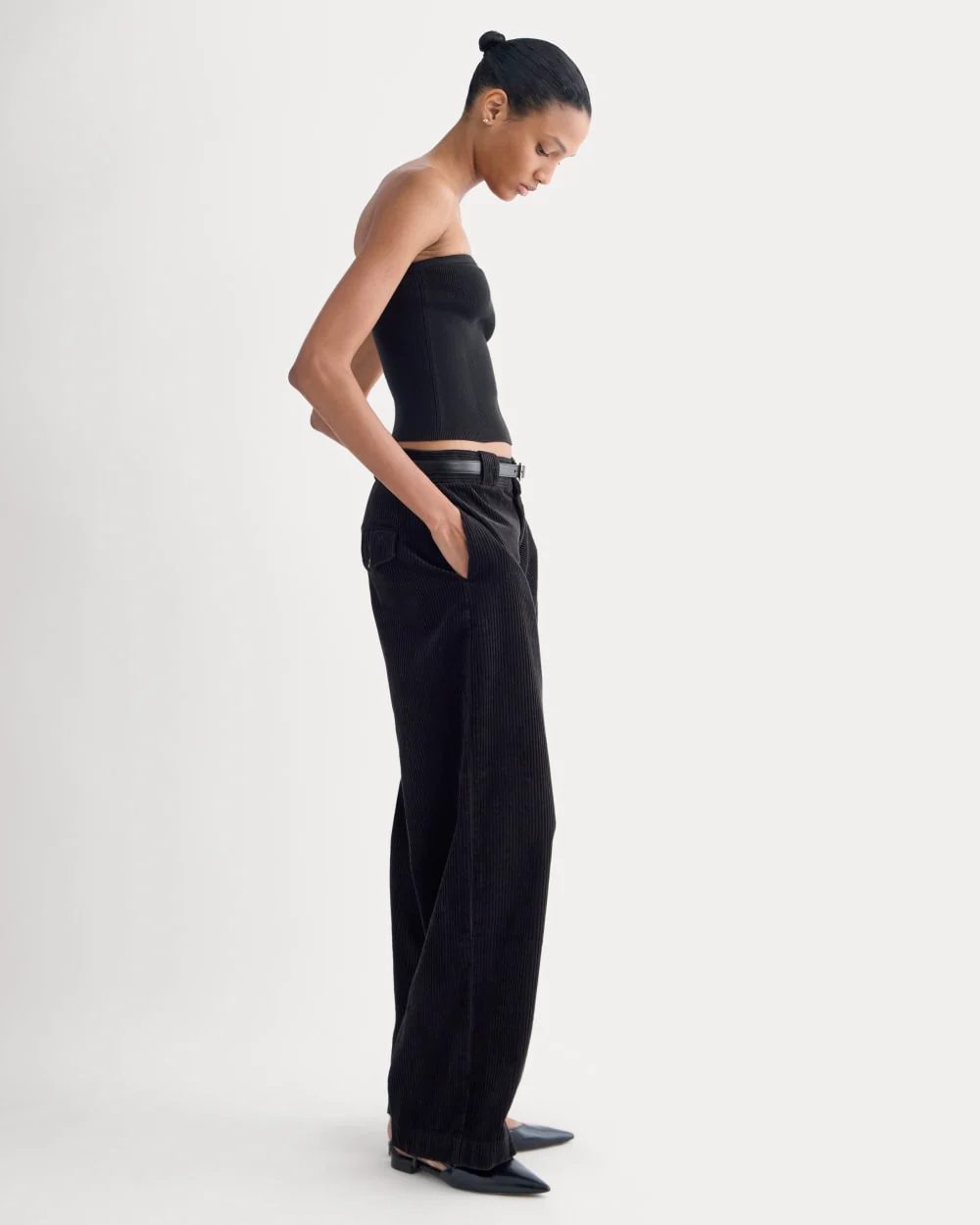 Knit Tube Top | Black - Image 3