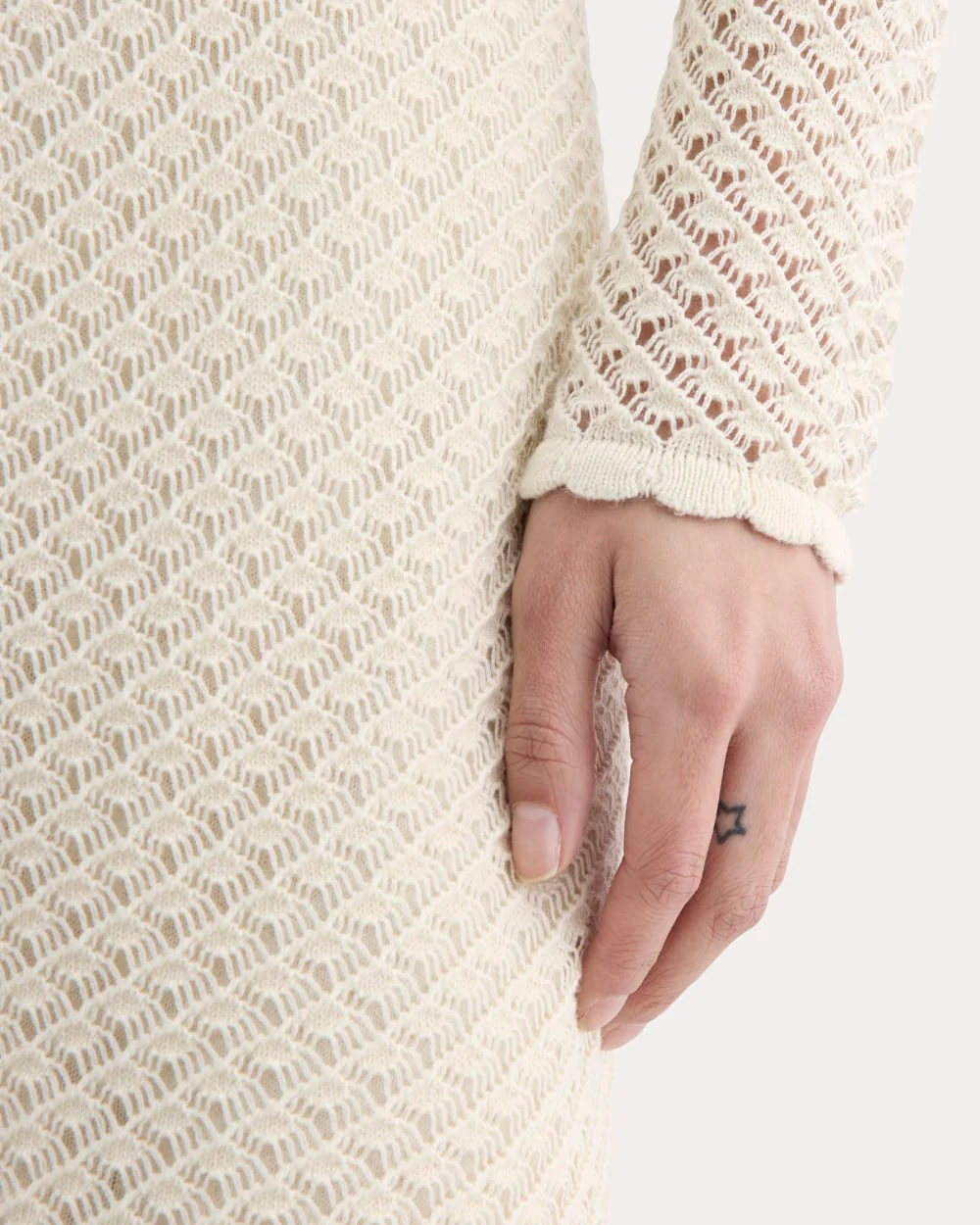 The Lace Knit Mini Dress | Birch - Image 3