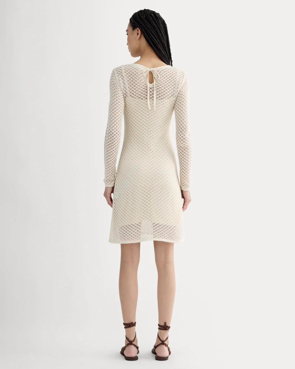 The Lace Knit Mini Dress | Birch - Image 4