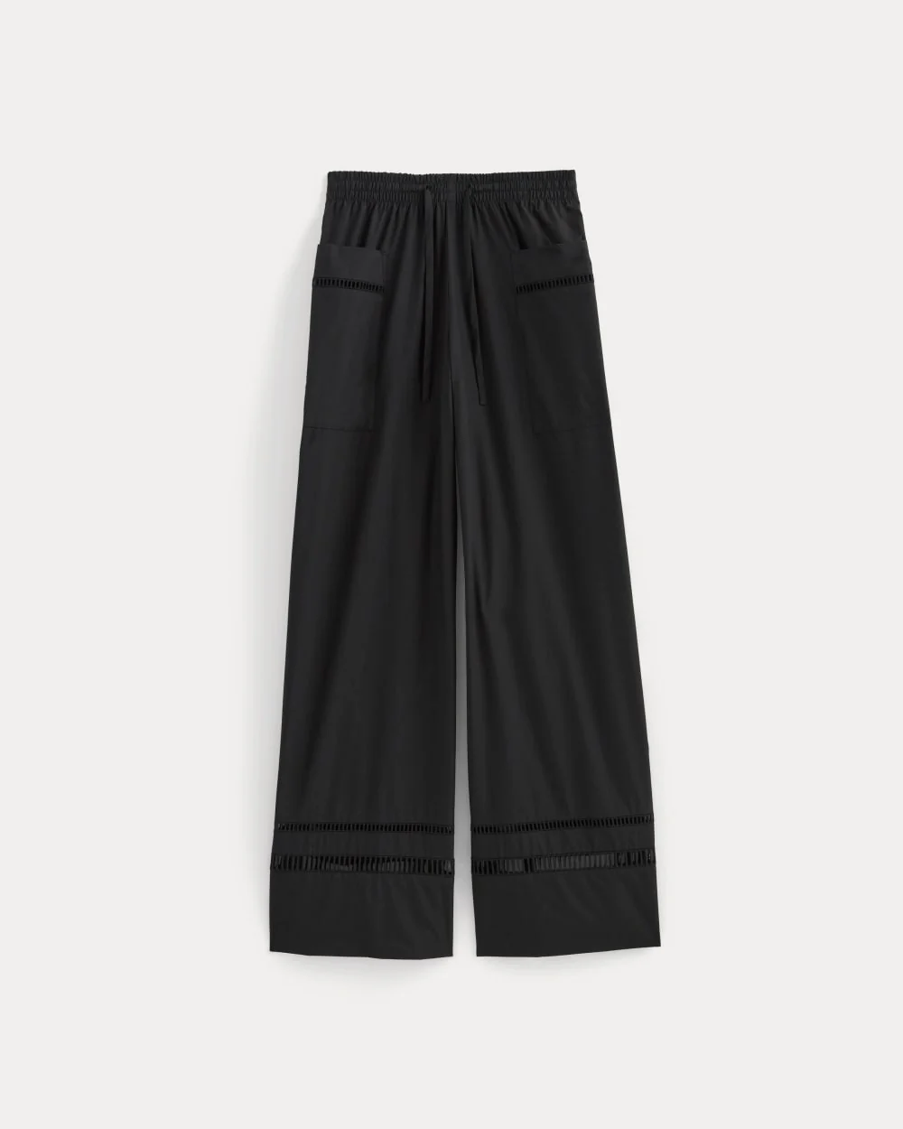 The Lace Trim Pant | Black - Image 2