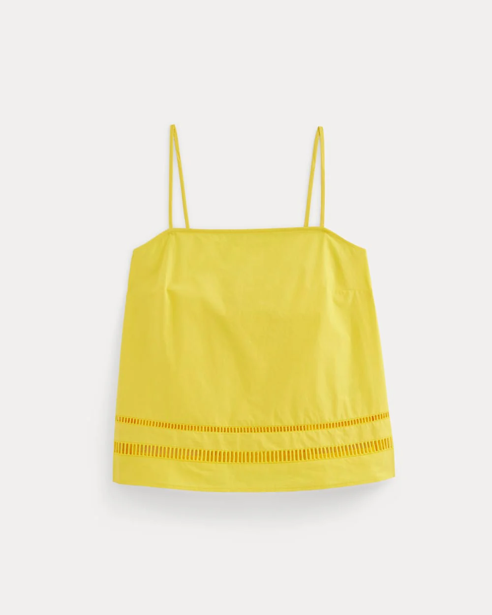 The Lace Trim Tank | High Visibility Yellow - Image 2