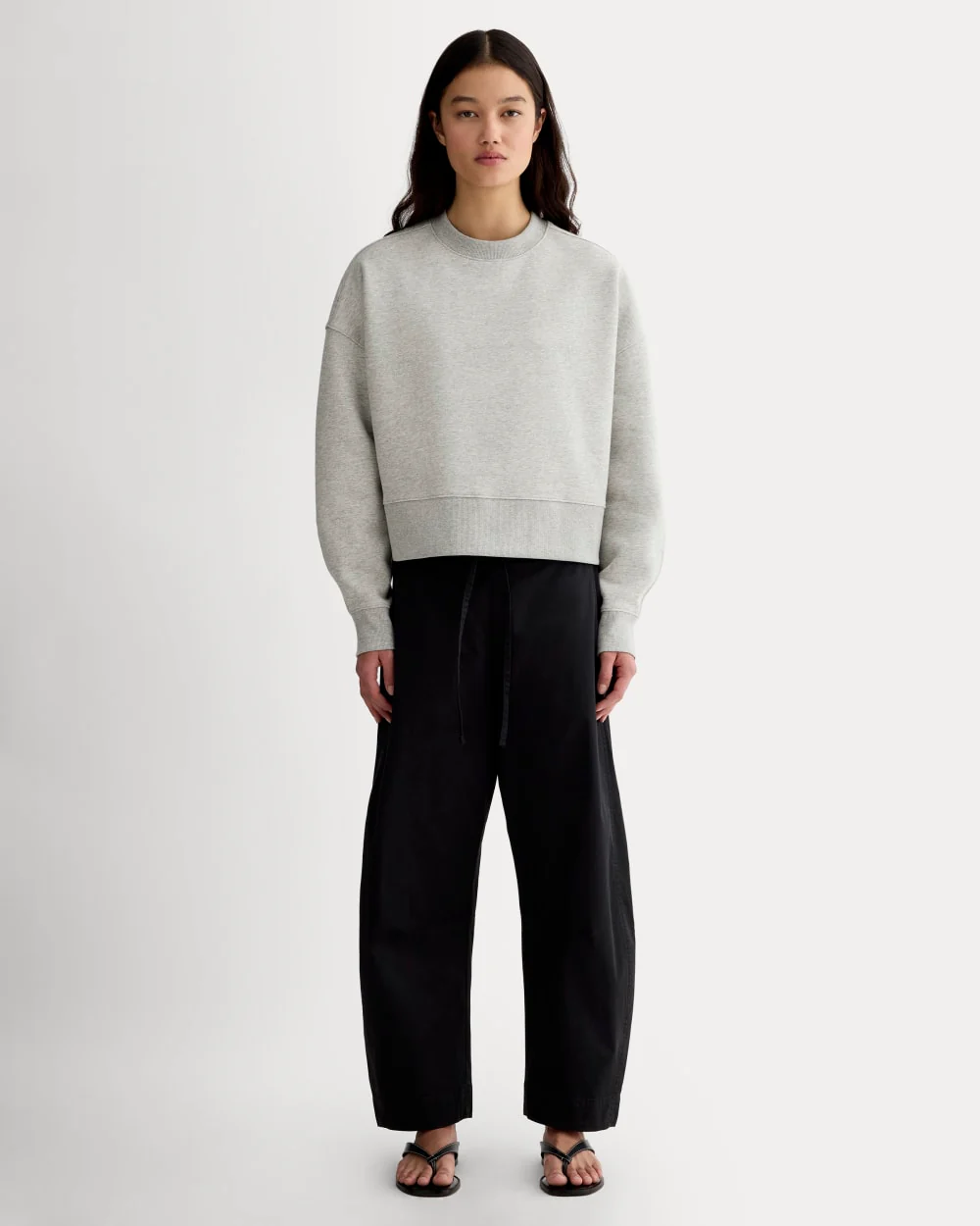 Luxe Fleece Sweatshirt | Heathered Grey - Image 3