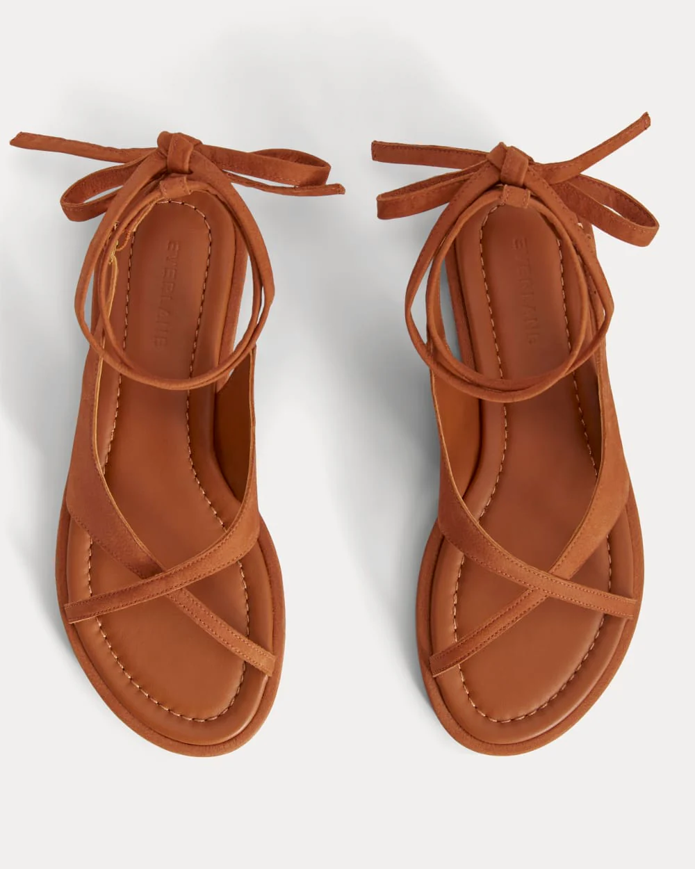 The Leather Crisscross Sandal | Cinnamon - Image 2