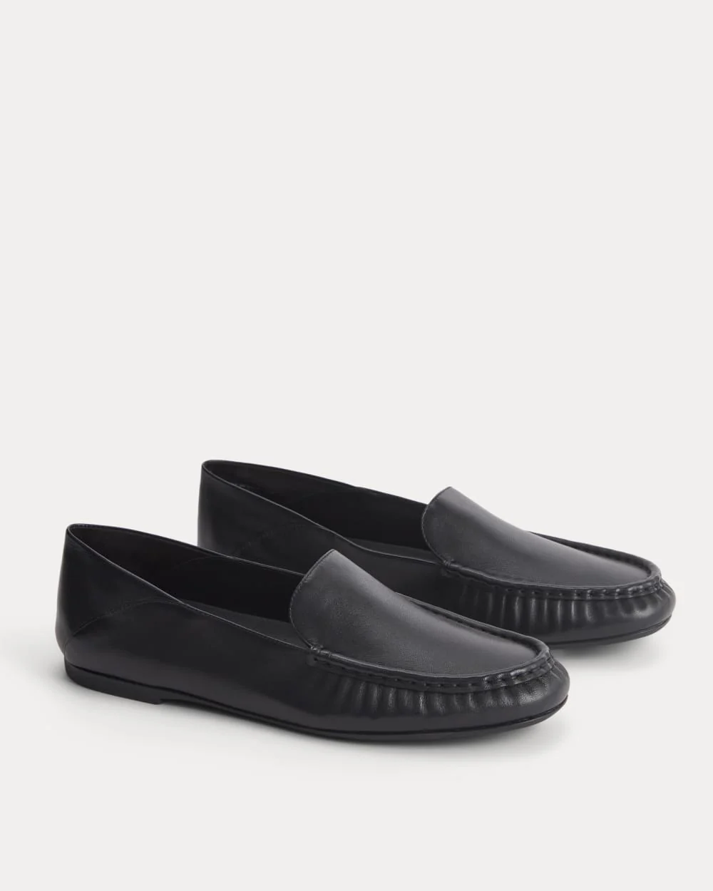 Leather Day Driver Loafer |  Black - Image 3