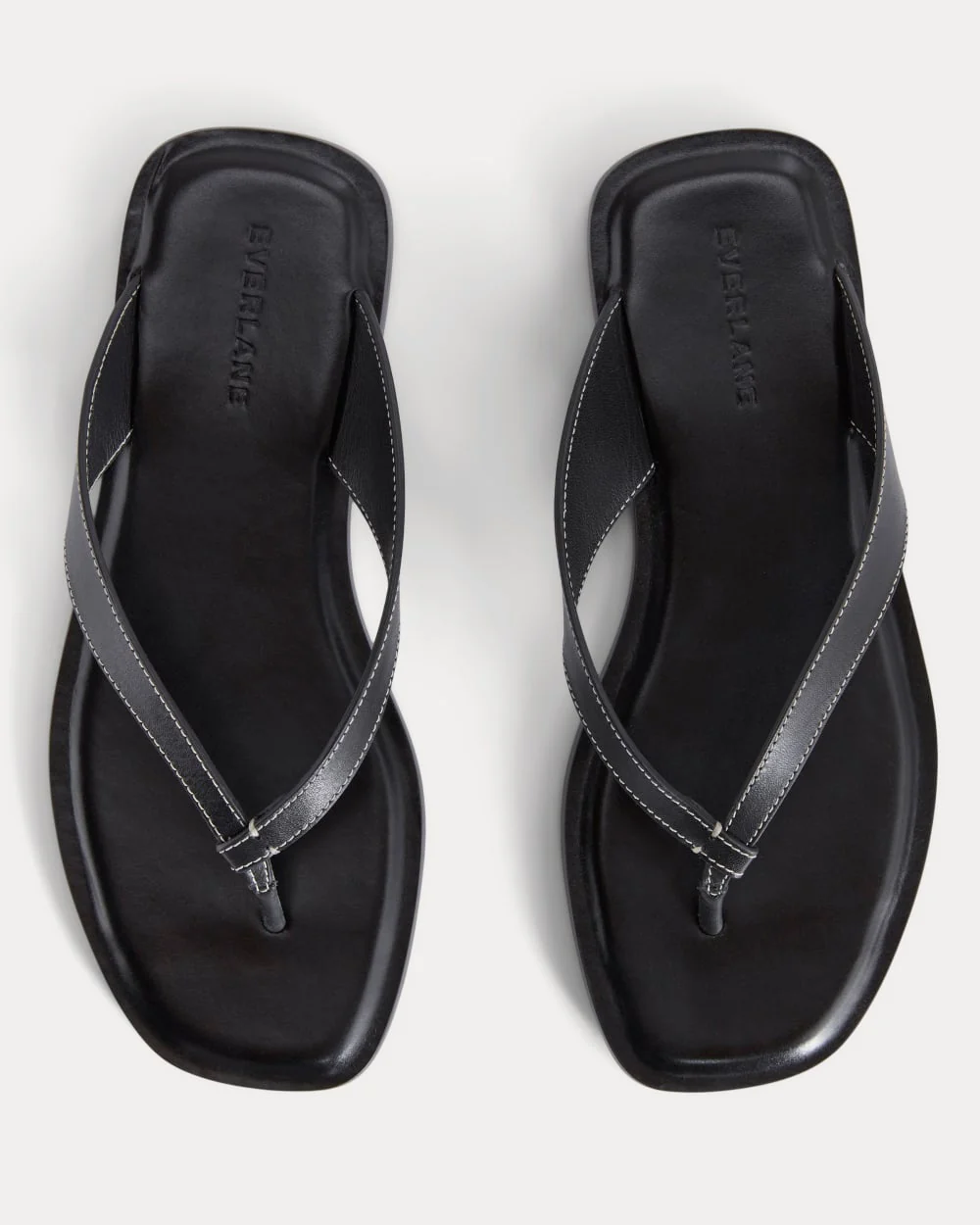 The Leather Flip Flop | Black - Image 2