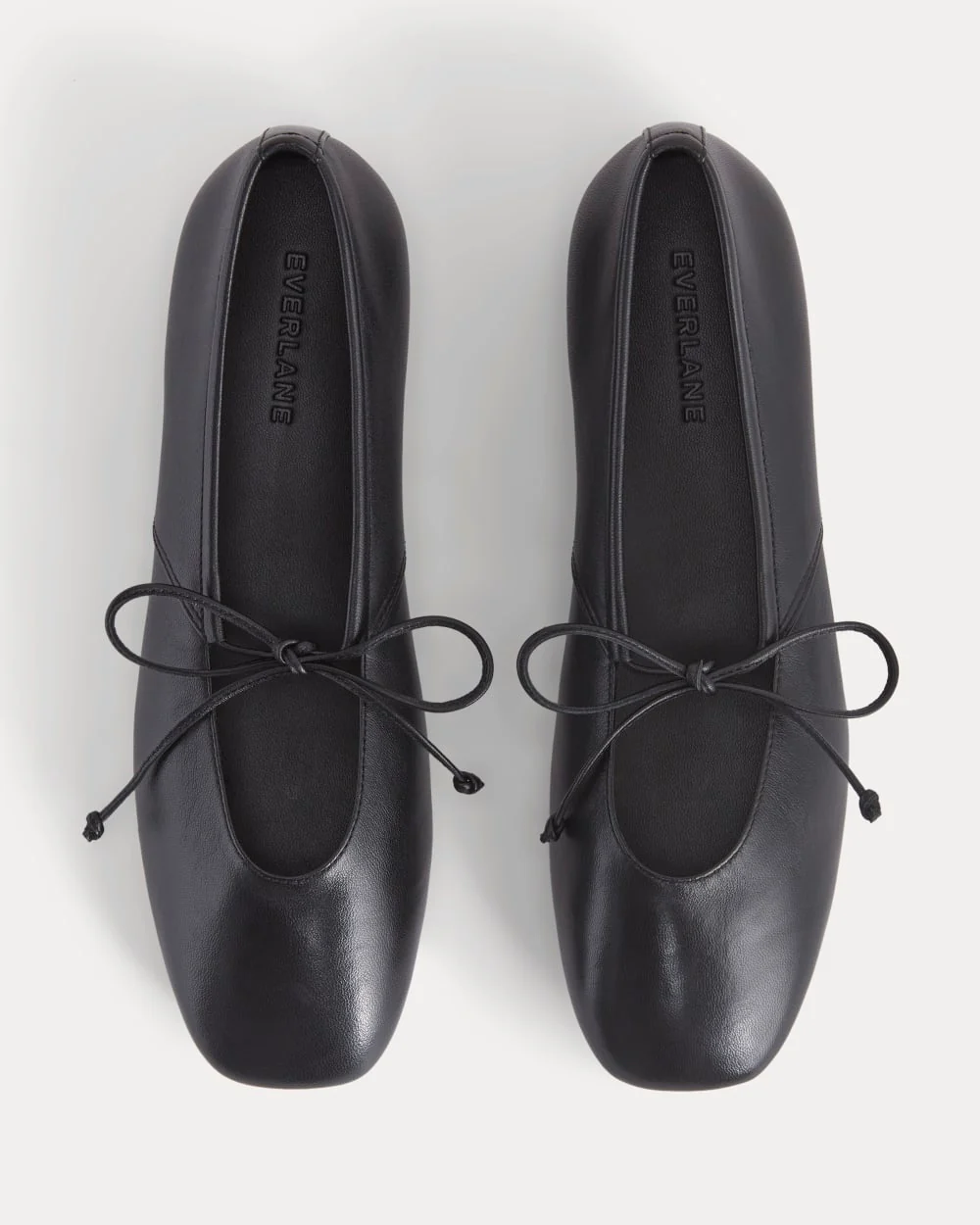 Leather Keyhole Flat | Black - Image 3