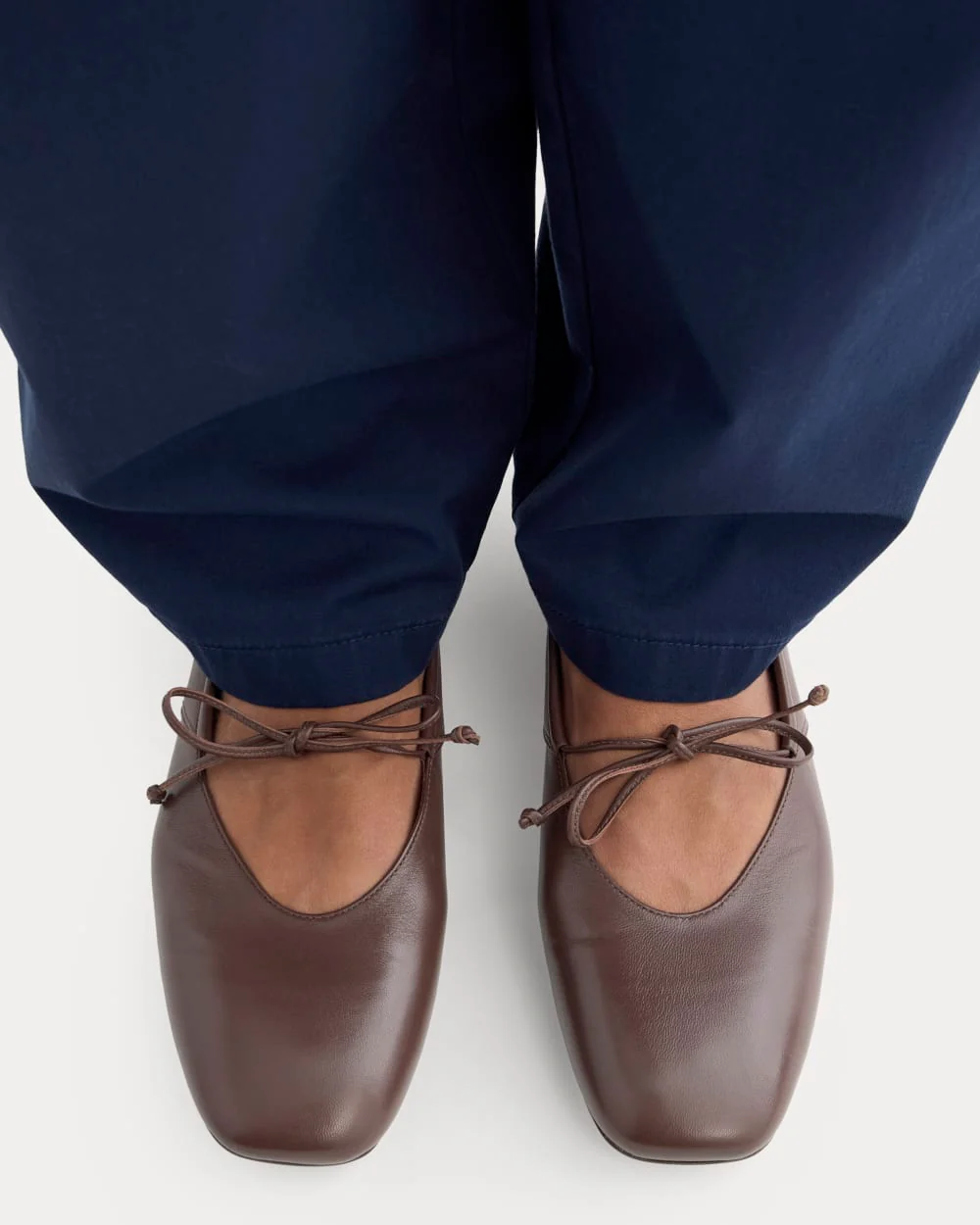 Leather Keyhole Flat | Burnt Umber - Image 5