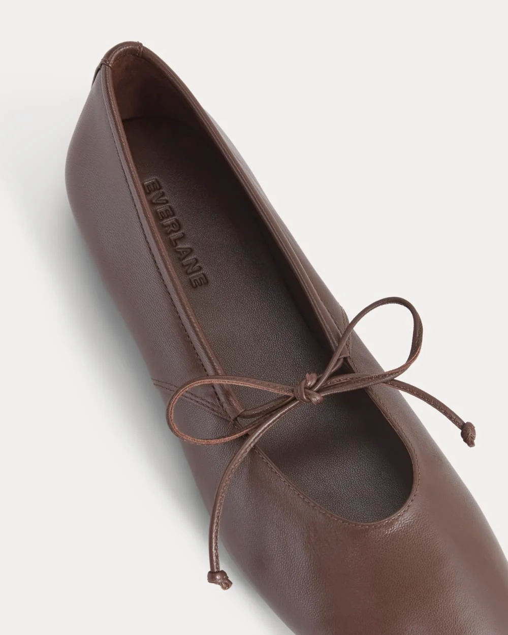 Leather Keyhole Flat | Burnt Umber - Image 7