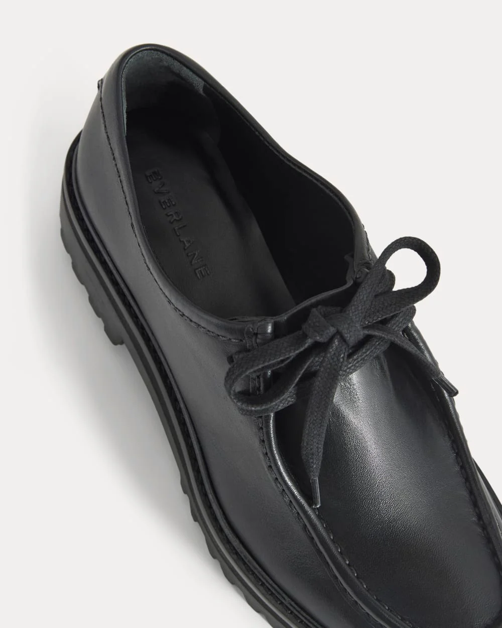 Leather Lug Chukka | Black - Image 7