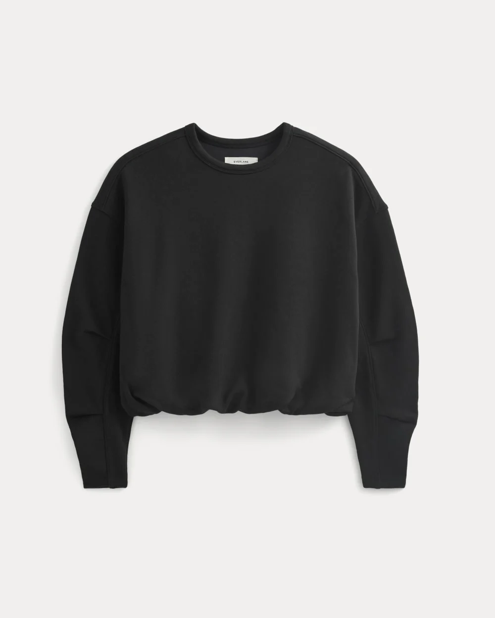 Lightweight Terry Bubble Sweatshirt | Black - Image 2