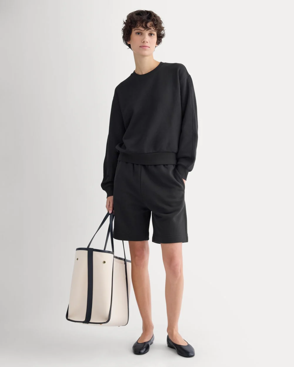 Lightweight Terry Blouson Crew | Black - Image 3
