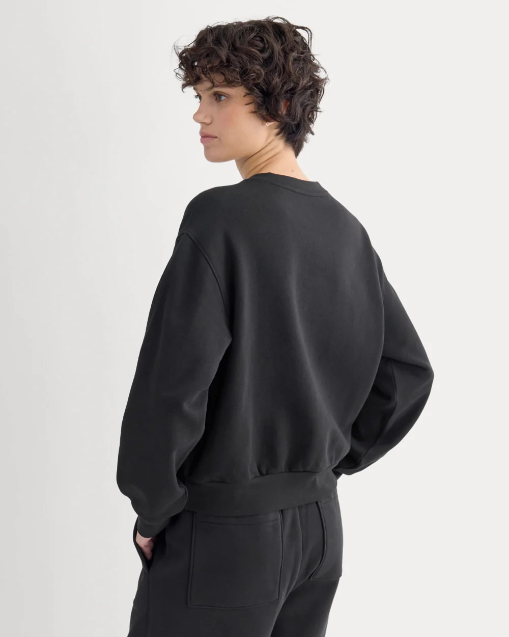 Lightweight Terry Blouson Crew | Black - Image 5