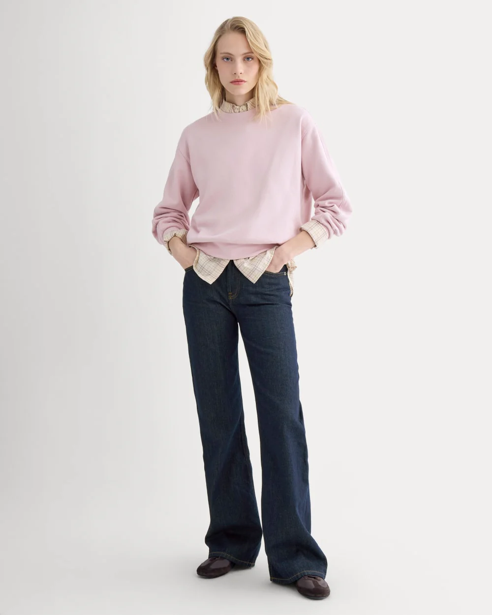 Lightweight Terry Blouson Crew | Burnished Lilac - Image 3