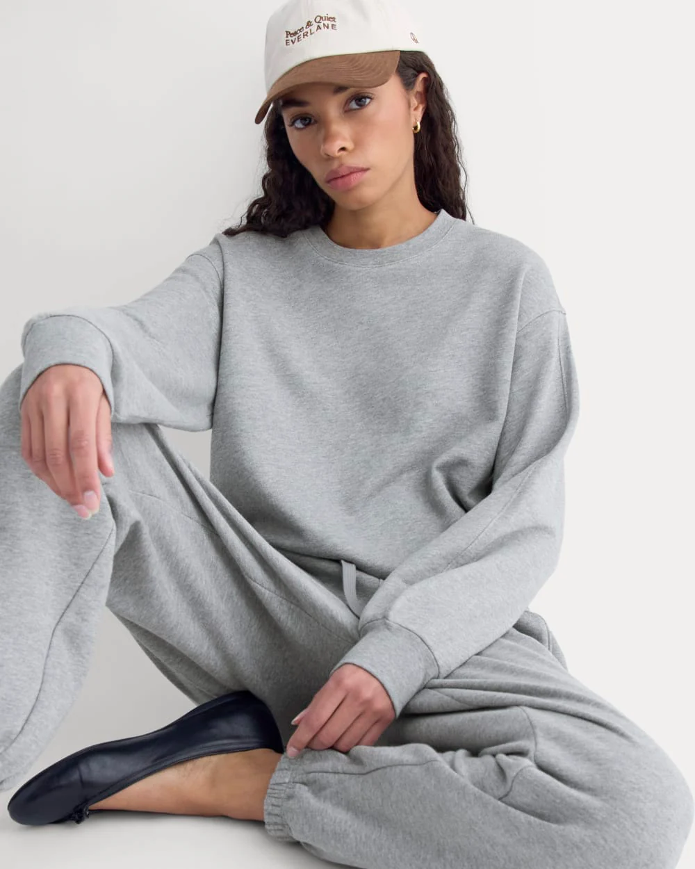 Lightweight Terry Blouson Crew | Vintage Heather Grey - Image 4