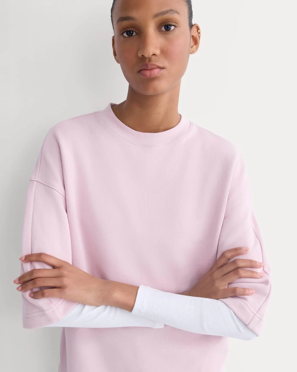 Lightweight Terry Oversized Tee | Burnished Lilac - Image 5