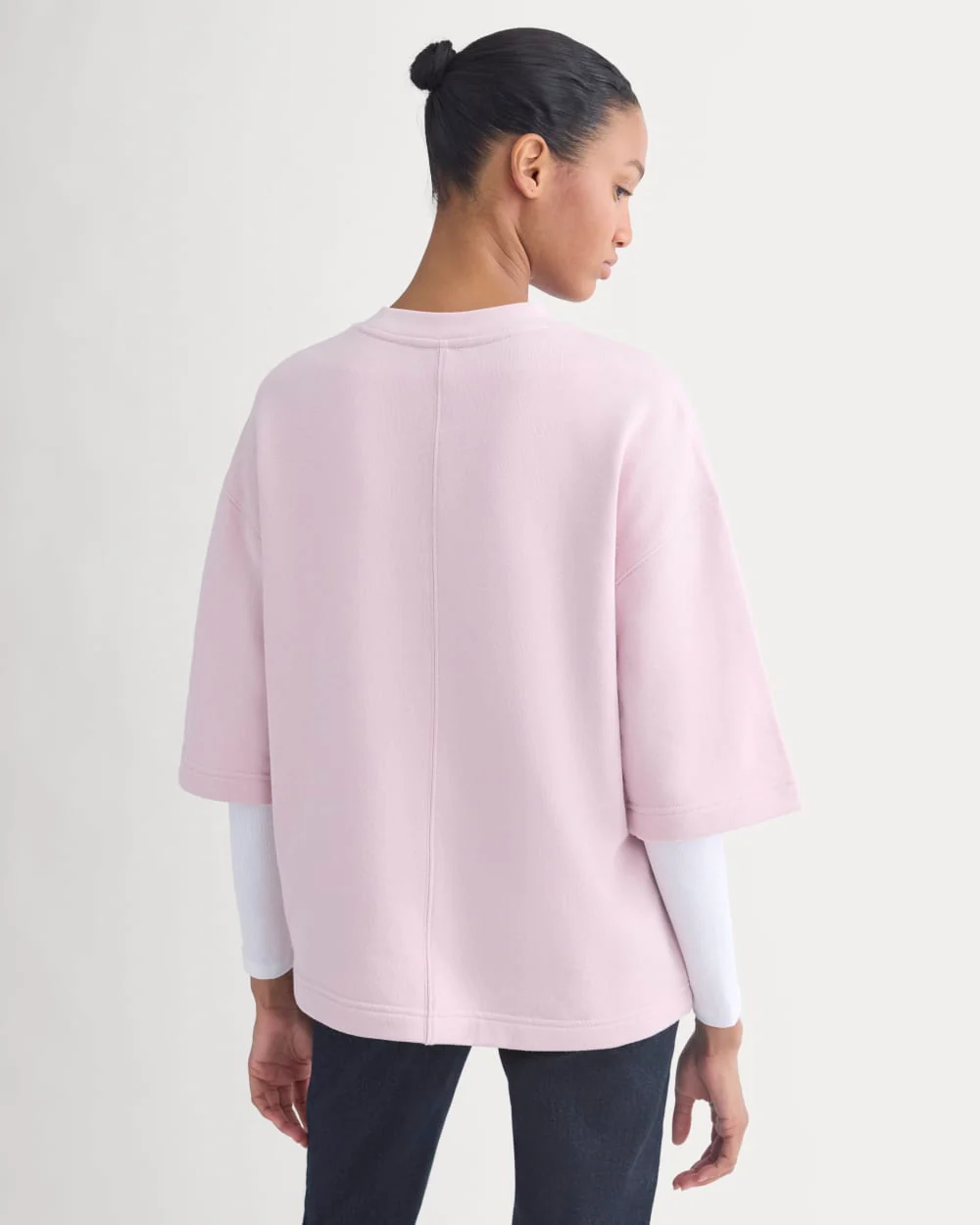 Lightweight Terry Oversized Tee | Burnished Lilac - Image 6