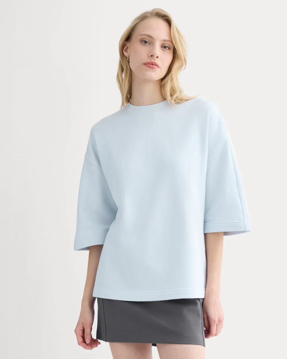 Lightweight Terry Oversized Tee | Skywriting